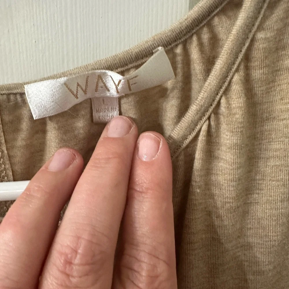 Wayf Tan Sleeveless Crew Neck Sundress - Picture 3 of 3